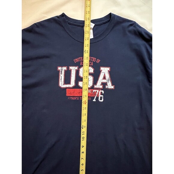 USA Shirt Men’s XL Red White Blue Short Sleeve Crew Neck 4th Of July American - Picture 4 of 6